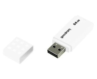 GOODRAM 64GB UME2 odczyt 20MB/s USB 2.0 biały - 606423 - zdjęcie 1